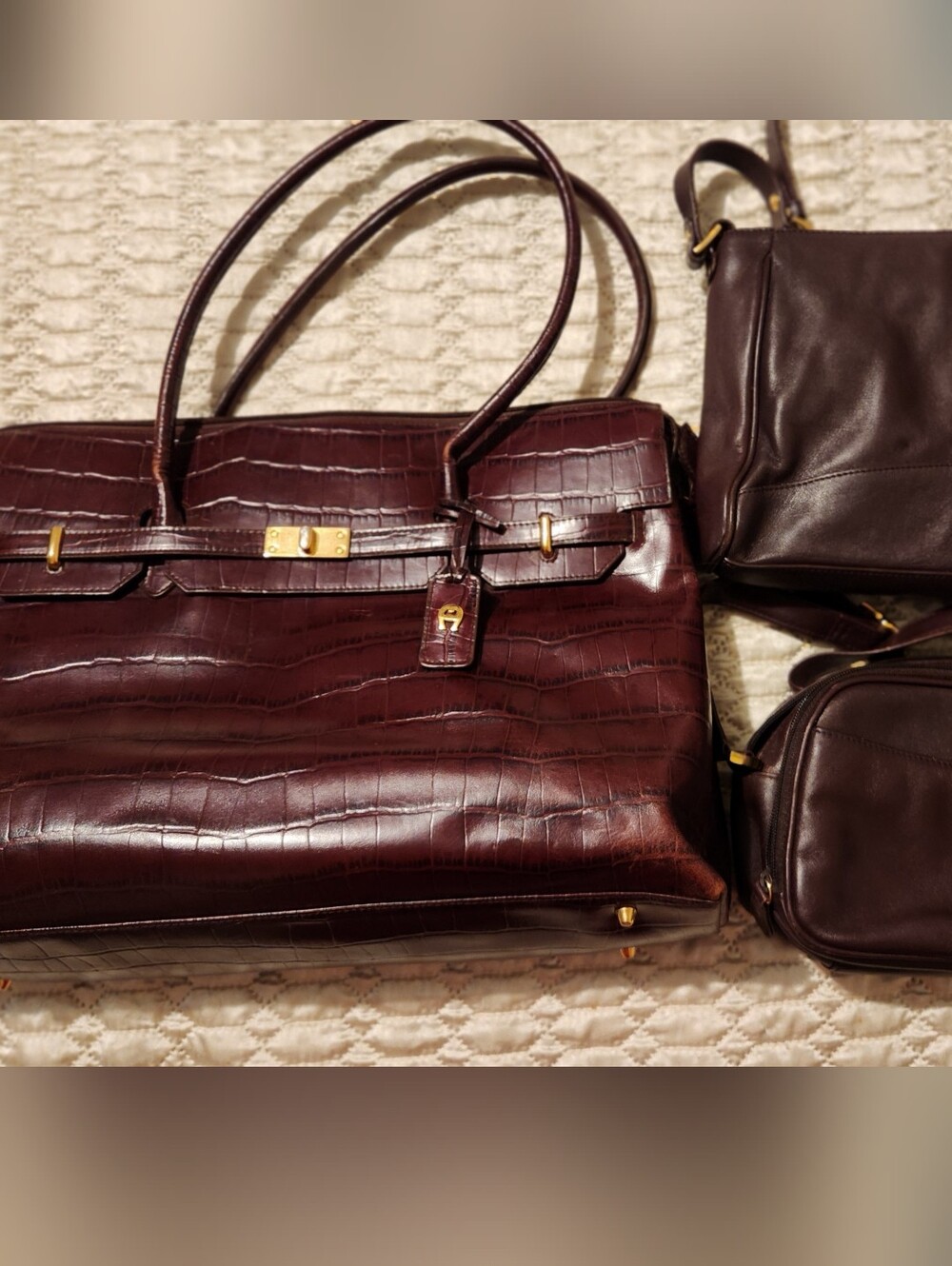 Vintage 3pc Etienne Aigner Handbags